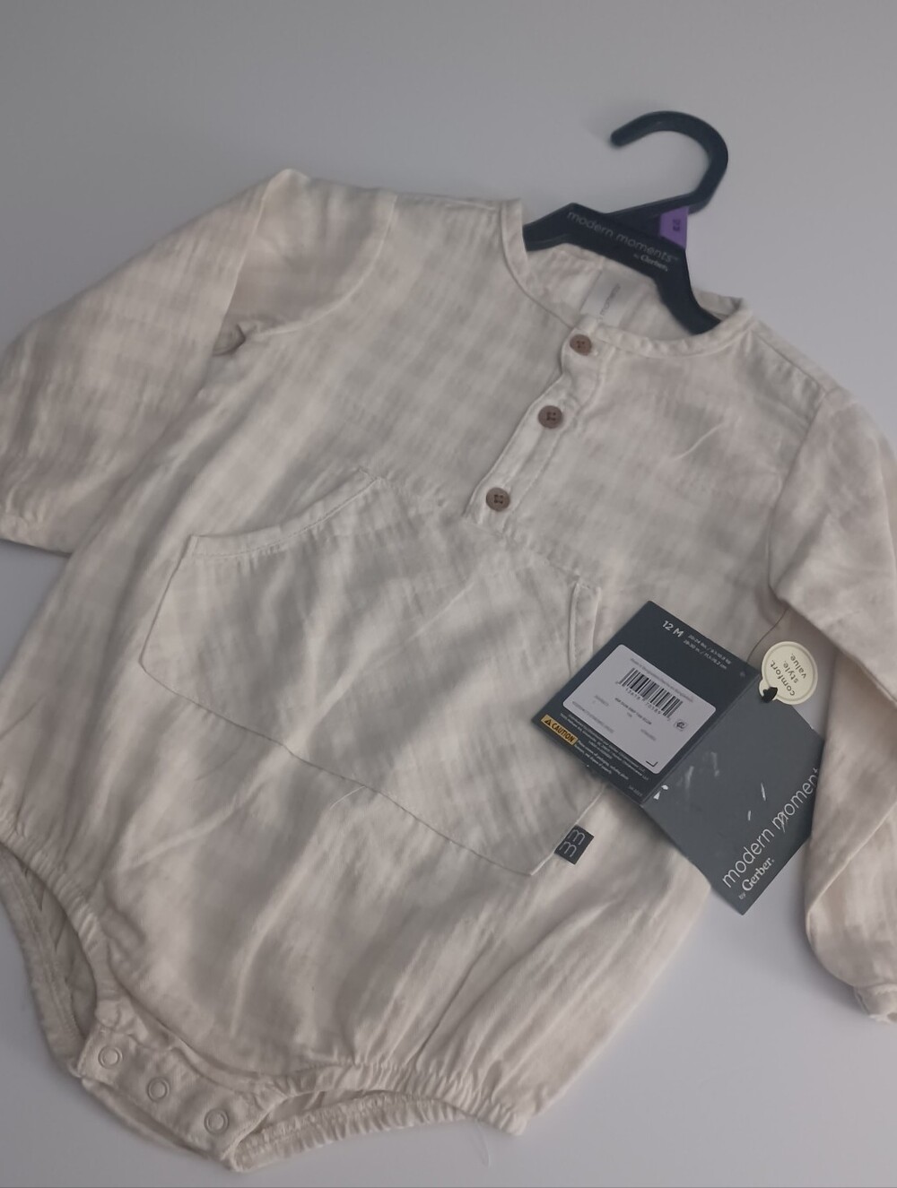 Modern Moments Gingham Bubble Romper Sz 12M